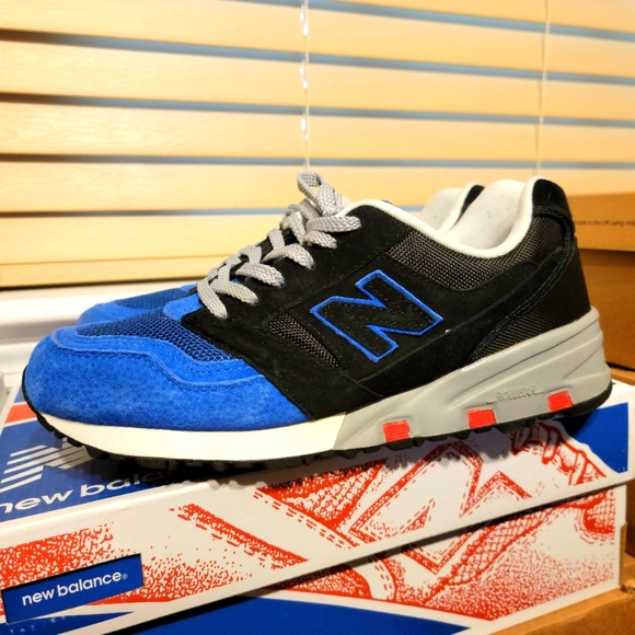 NEW BALANCE MEN MD575EBB (BLUE / BLACK) as 10us (E - Picture 1 of 6